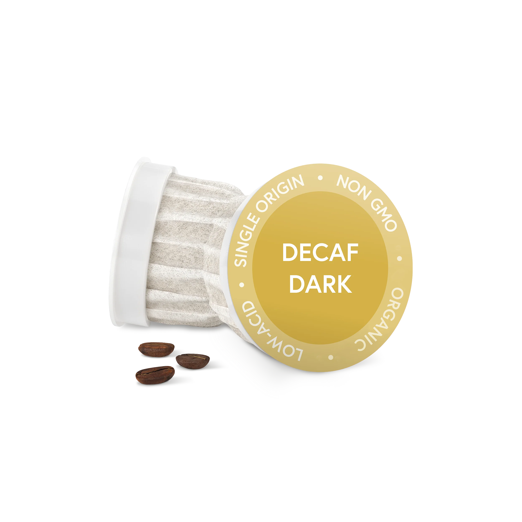 Fabula Coffee Pods Decaf Dark Roast - Low Acid - Single Origin - Mold Free - Non-GMO - Fair Trade