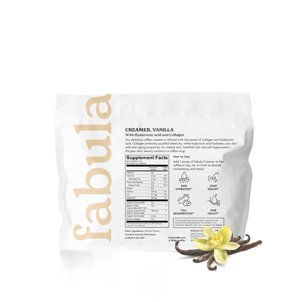 Creamer with Collagen, Vanilla, 240g