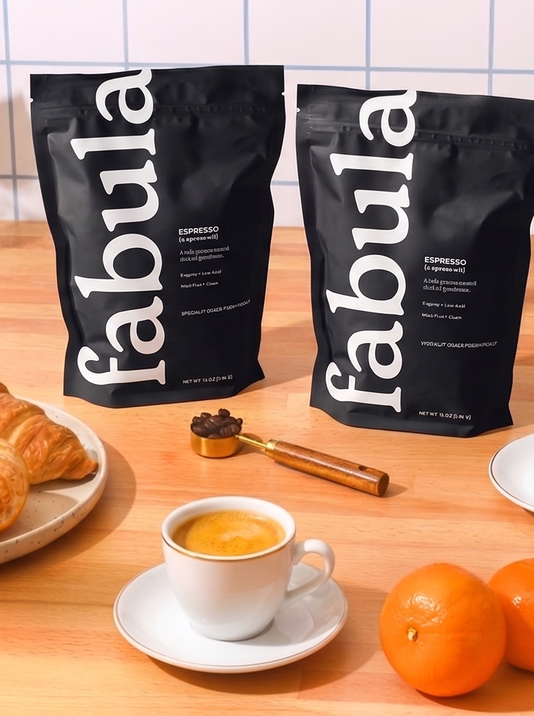 Fabula Espresso coffee on table